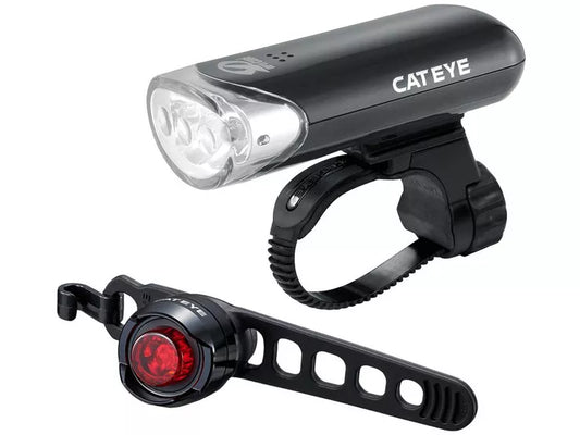 Cateye EL 135 & Orb Front & Rear Light Set